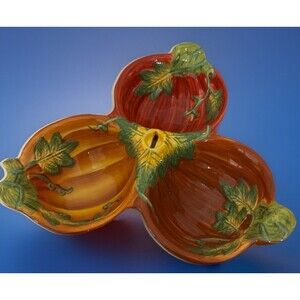 Super Cute Celebrating Home dip‎ tray Fall Festival Stoneware Collection Holiday